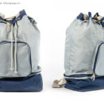 TD10 sacca mare o sport-con tasca frontale e fondo porta scarpe