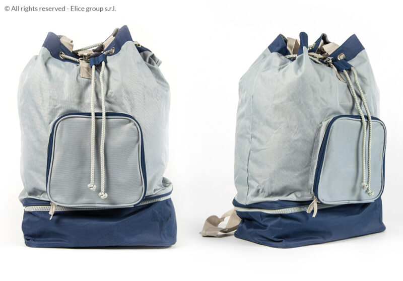 TD10 sacca mare o sport-con tasca frontale e fondo porta scarpe