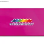 Portadocumenti Aereo Colorato con Una Tasca