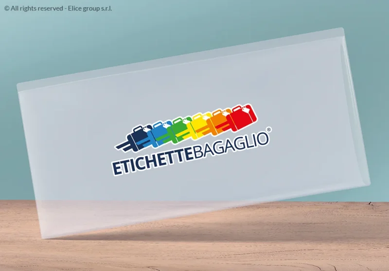 Portadocumenti in plastica trasparente personalizzabile