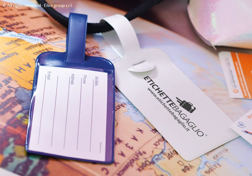 Etichetta Colorata con Linguetta per Bagagli in Stiva