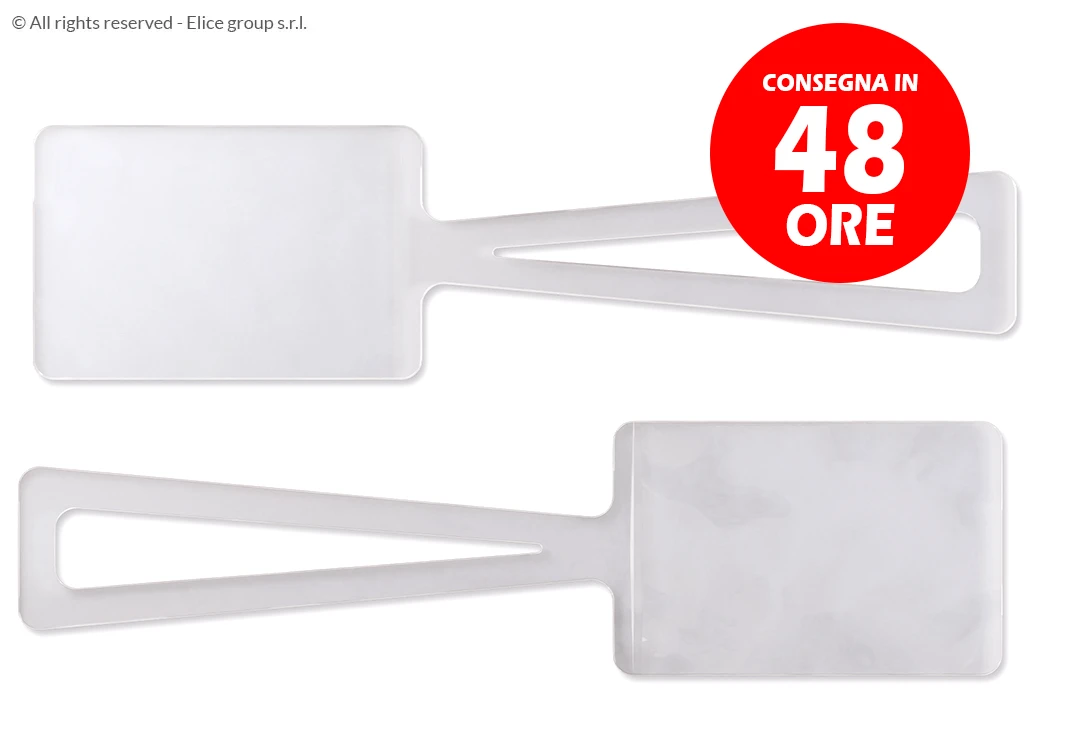 Etichetta Bagaglio Trasparente con Tasca