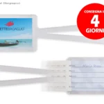 etichetta trasparente con cartoncino stampato