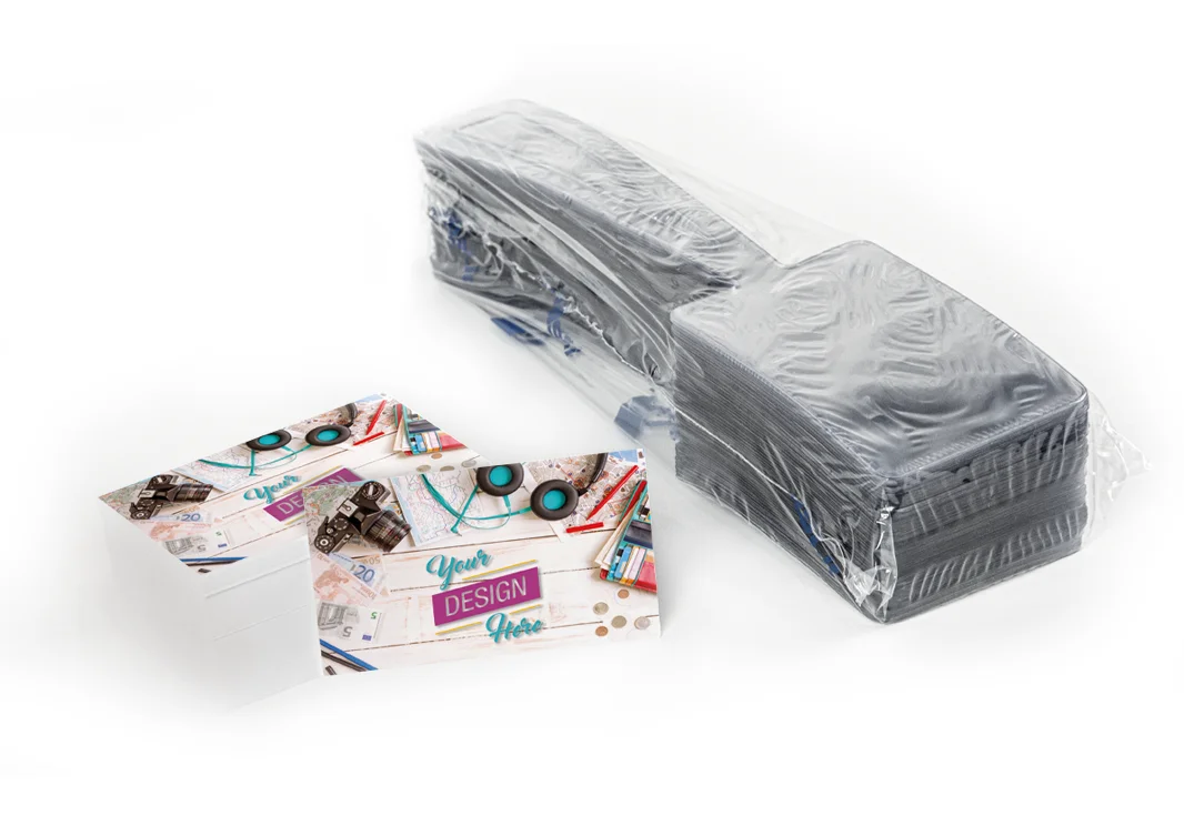 Etichetta Bagaglio TRASPARENTE con cartoncino personalizzato