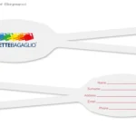 Targhetta in Plastica Colorata Semiovale