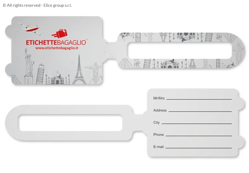 Etichetta bagaglio a Forma di Valigia