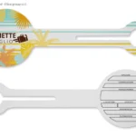 Etichetta per valigia forma rotonda