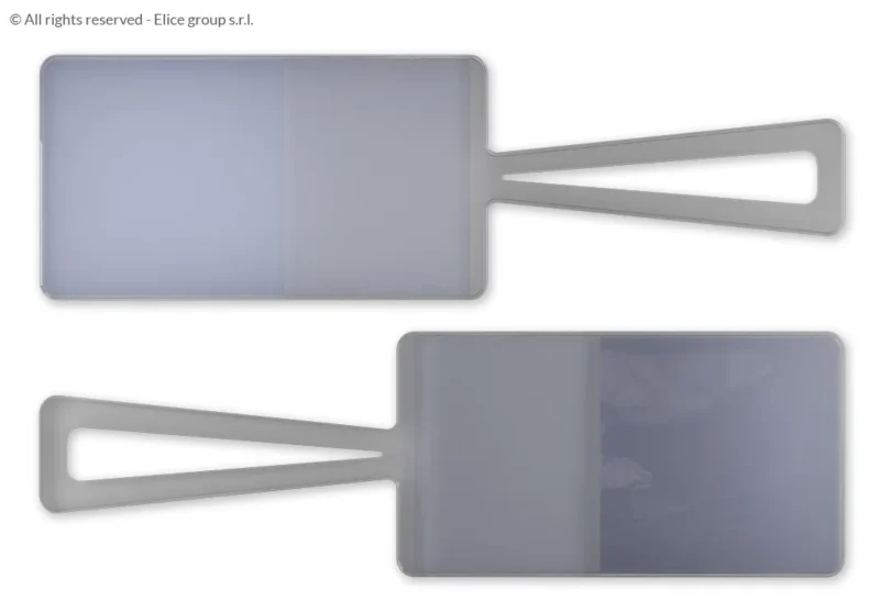 Etichetta bagaglio crociera trasparente