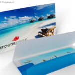 porta biglietto aereo in carta ecologico stampa digitale tasca