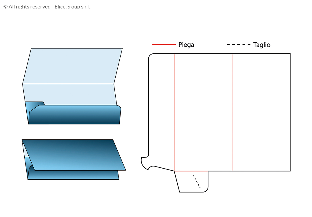 porta biglietto aereo in carta ecologico stampa digitale tasca