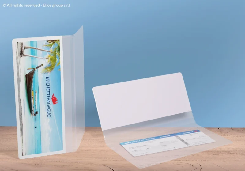 Porta Documenti a 3 Tasche con Stampa a Colori