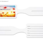 etichetta bagaglio molto resistente stampa a colori