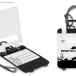 Etichetta a forma di TROLLEY per bagagli a mano