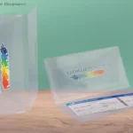 Porta documenti Trasparente con DUE tasche interne