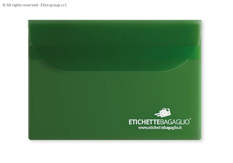 Porta Documenti Semi-Trasparente con chiusura formato A5