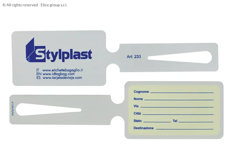 Etichetta Bagaglio di grande formato con chiusura a strozzo