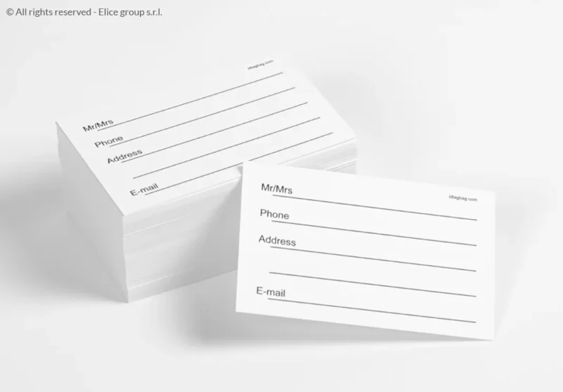 Cartoncino Identificativo per Etichette Bagaglio