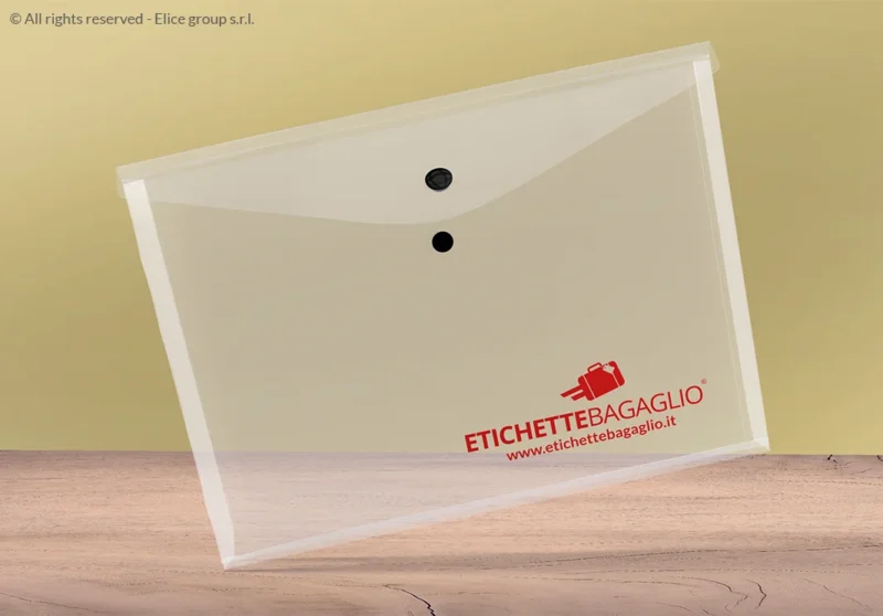 Porta documenti trasparente formato A4