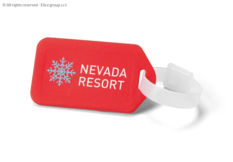 Targhetta per valigia in plastica personalizzabile