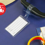 Etichetta Valigia Trasparente con Tasca – Confezione 10 pz