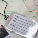 Etichetta Valigia Trasparente Laccetto