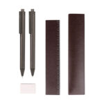 SLB11836 Set cancelleria al caffè con penna a sfera