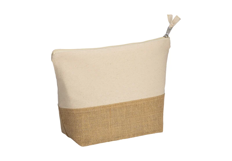 SP22127_Beauty case in cotone con base in juta