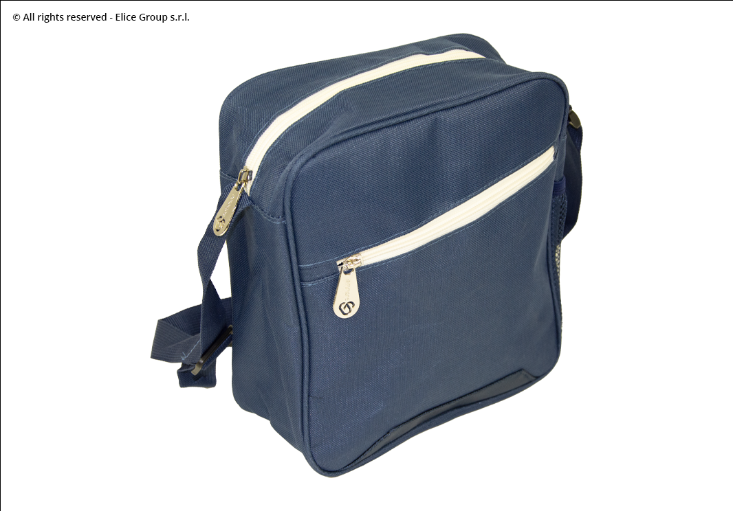 borsa con tracolla con tasca centrale e laterale