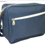 fronte borsa con tracolla con tasca in zip