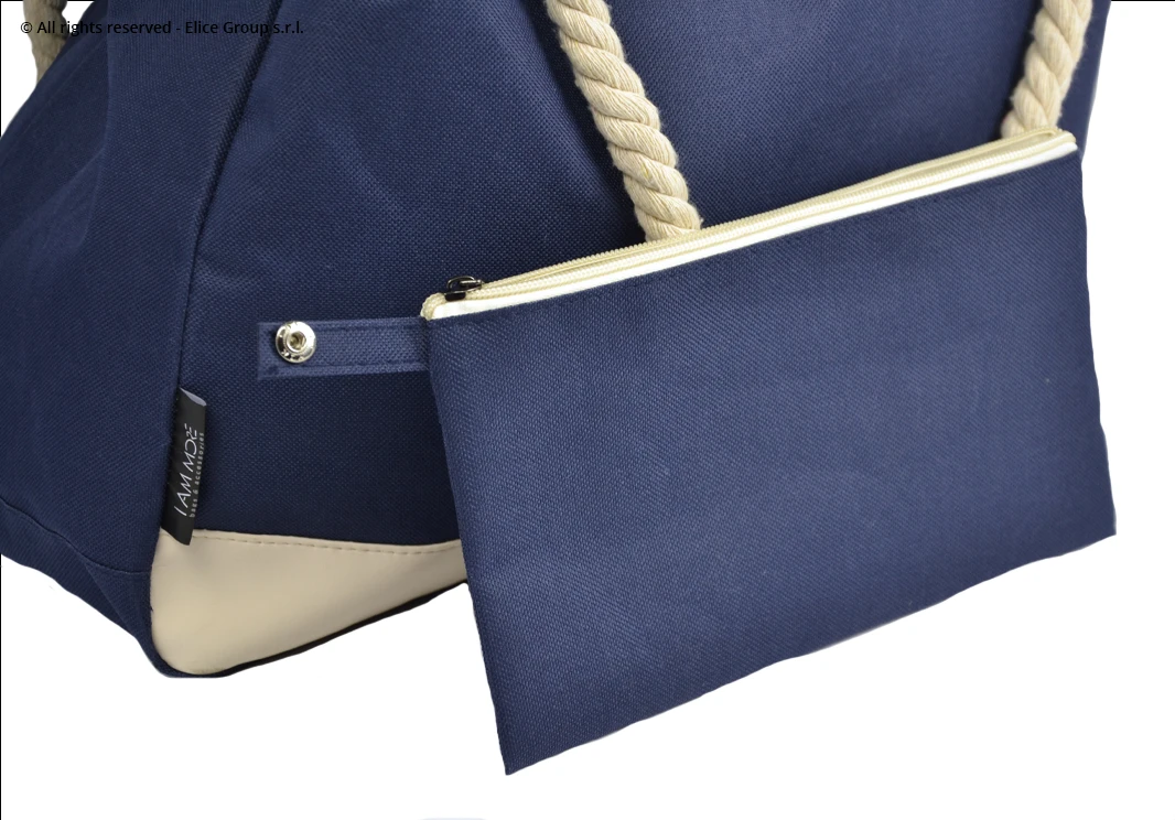 pochette con bottone per interno borsa spiaggia