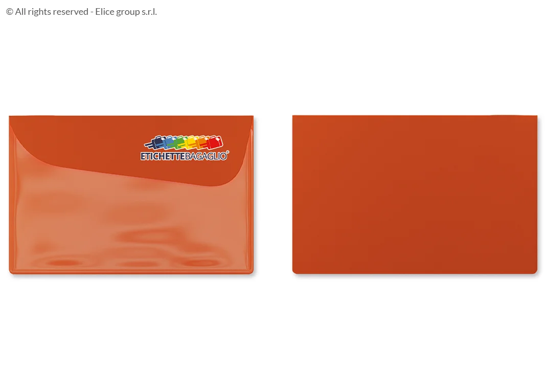 Porta documenti grande con tasca e chiusura con patta