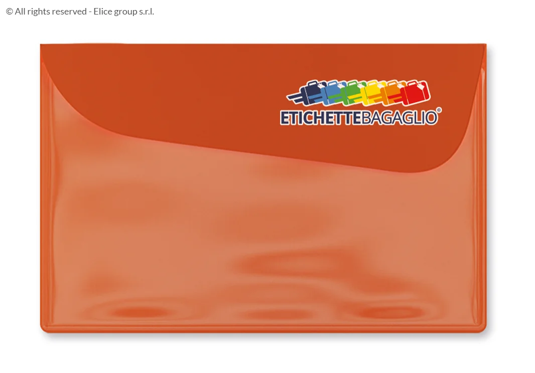 Porta documenti grande con tasca e chiusura con patta