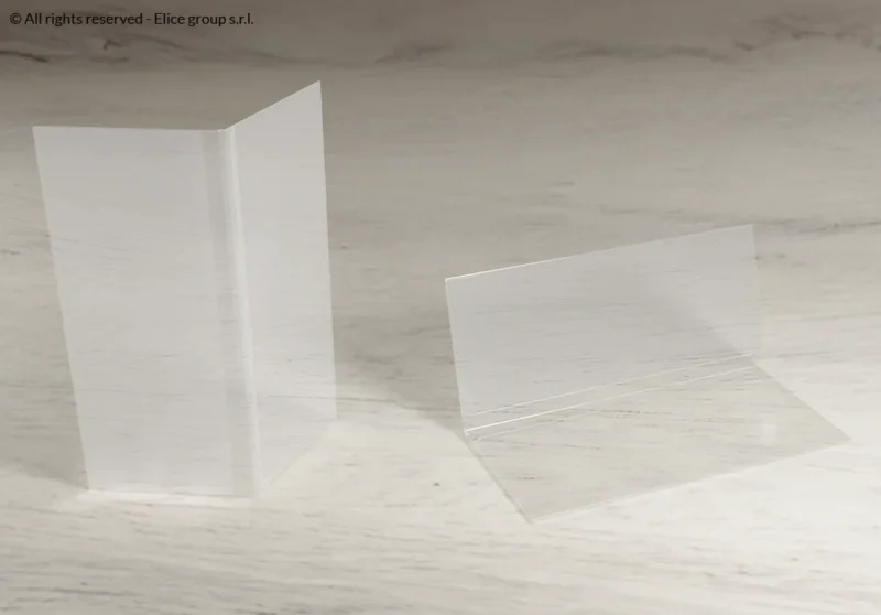 Porta documenti trasparente