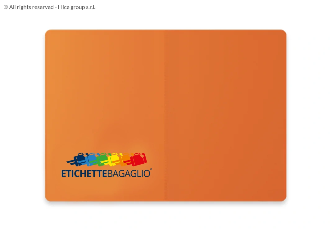 Porta passaporto colorato a due tasche