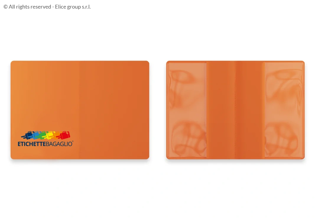 Porta passaporto colorato a due tasche