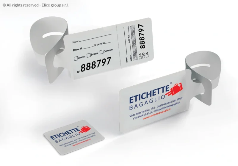 Etichetta Bagaglio Hotel con numero progressivo