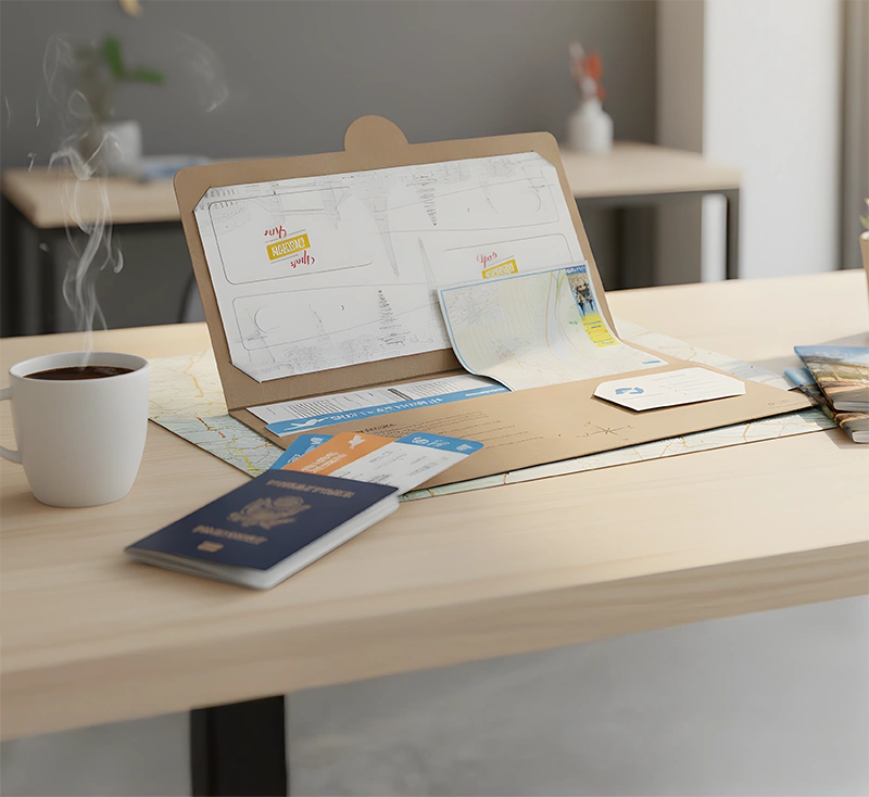 Menu etichette bagaglio